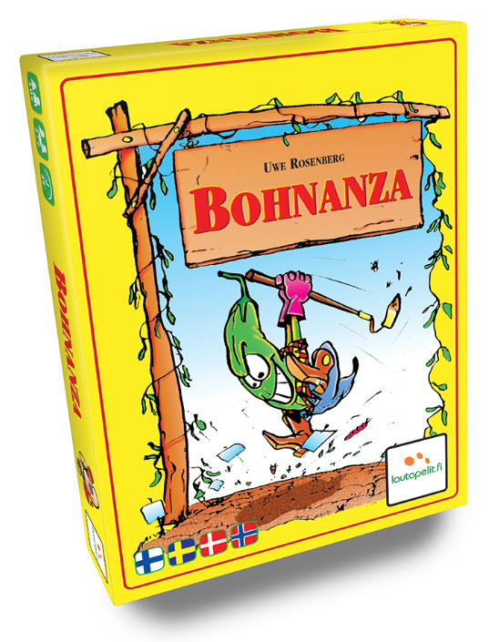 Bohnanza (Papupeli) peli edullisesti HyväPeli.fi:stä. Hinta: 17,40 €. Tuoteryhmät: Lautapelit ja seurapelit, Korttipelit