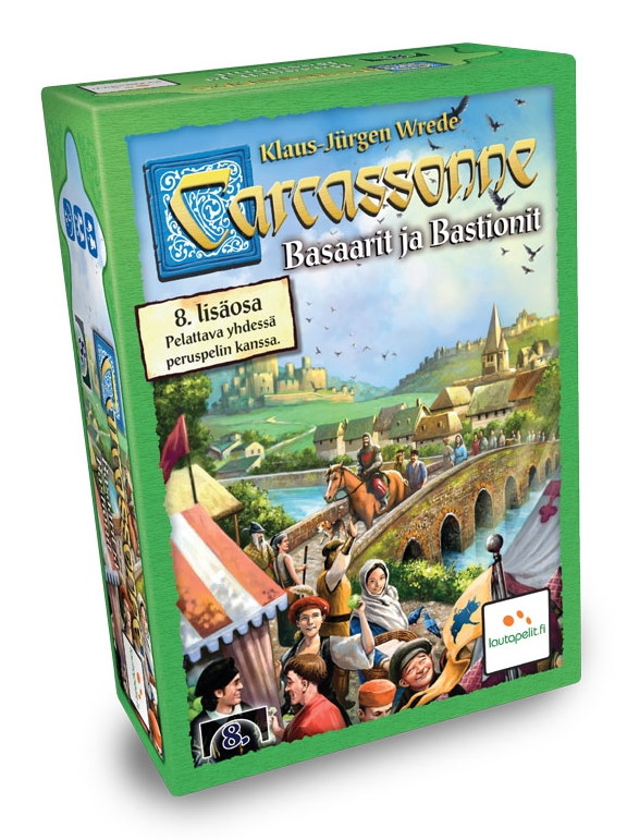 Carcassonne Basaarit ja Bastionit peli edullisesti HyväPeli.fi:stä. Hinta: 14,80 €. Tuoteryhmä: Lautapelit ja seurapelit.