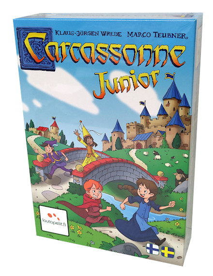 Carcassonne Junior peli edullisesti HyväPeli.fi:stä. Hinta: 16,90 €. Tuoteryhmä: Lautapelit ja seurapelit.