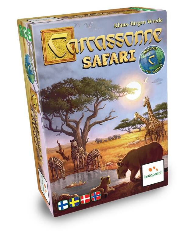 Carcassonne Safari peli edullisesti HyväPeli.fi:stä. Hinta: 23,90 €. Tuoteryhmä: Lautapelit ja seurapelit.