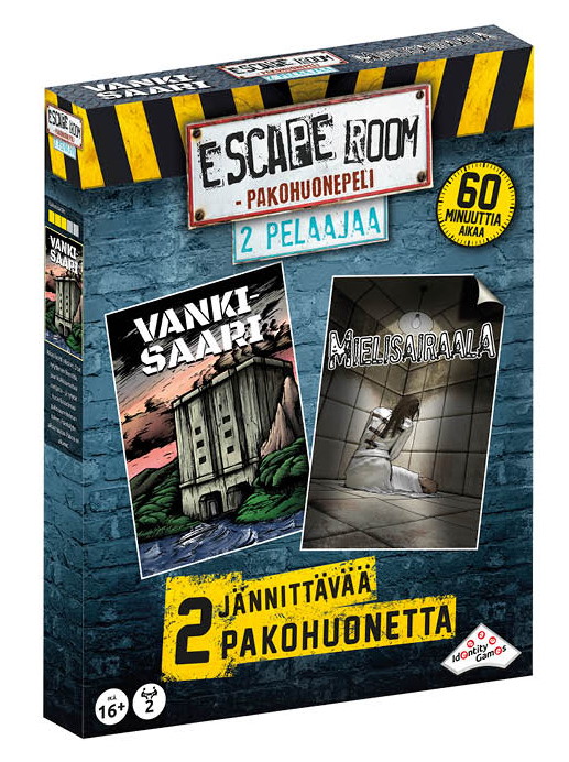 Escape Room Pakohuonepeli kahdelle pelaajalle peli edullisesti HyväPeli.fi:stä. Hinta: 13,90 €. Tuoteryhmät: Lautapelit ja seurapelit, Älypelit ja pulmapelit
