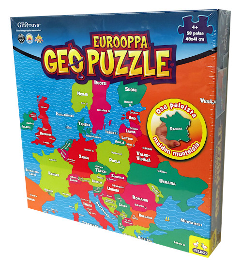 Geopuzzle Eurooppa palapeli