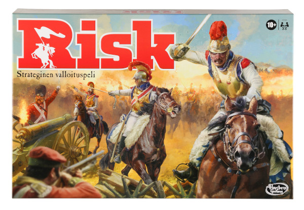 Hasbro Risk peli edullisesti HyväPeli.fi:stä. Hinta: 39,90 €. Tuoteryhmä: Lautapelit ja seurapelit.