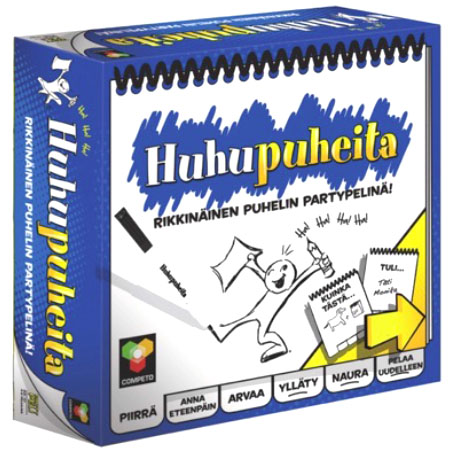 Competo Huhupuheita peli edullisesti HyväPeli.fi:stä. Hinta: 17,90 €. Tuoteryhmät: Lautapelit ja seurapelit, Partypelit