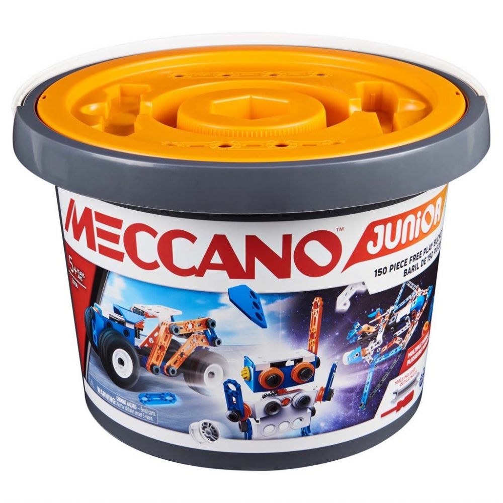 Meccano Meccano Junior Bucket peli edullisesti HyväPeli.fi:stä. Hinta: 33,90 €. Tuoteryhmät: Opettavat pelit, Rakennussarjat, Rakennussarjat ja muut lelut