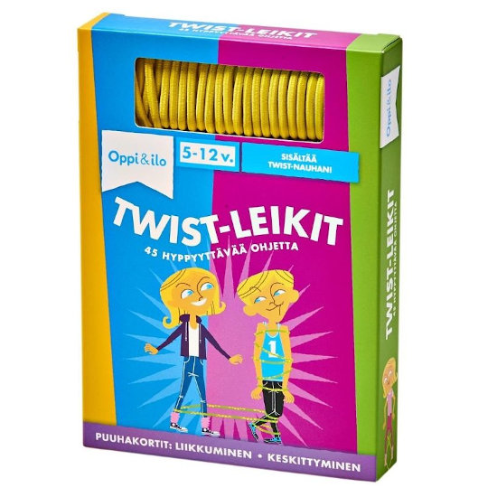 Oppi&ilo Twist-leikit peli edullisesti HyväPeli.fi:stä. Hinta: 9,90 €. Tuoteryhmät: Ulkopelit ja toimintapelit, Muut tuotteet, Muut lelut, Rakennussarjat ja muut lelut