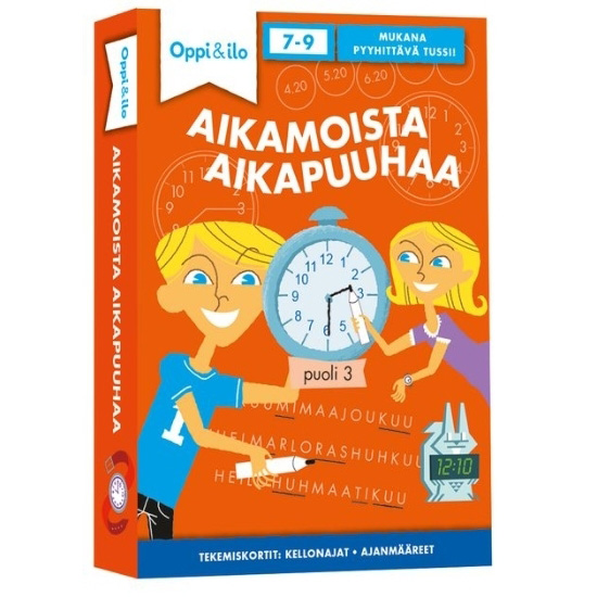 Oppi&ilo Aikamoista aikapuuhaa -puuhakortit peli edullisesti HyväPeli.fi:stä. Hinta: 9,90 €. Tuoteryhmä: Opettavat pelit.