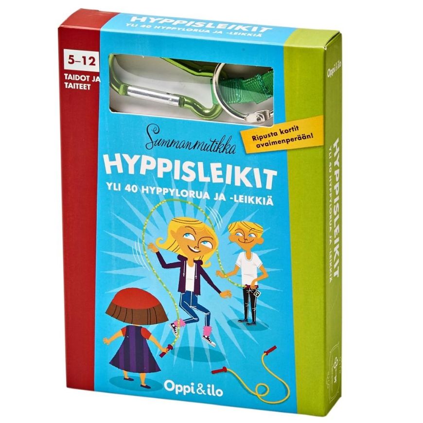 Oppi&ilo Hyppisleikit -puuhakortit