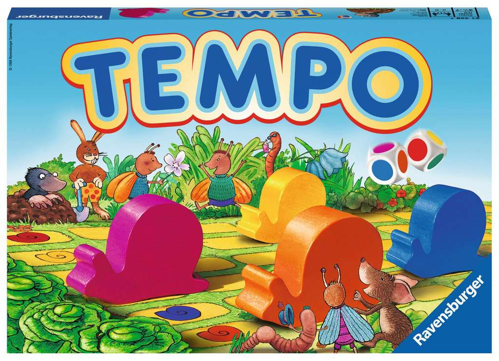 Ravensburger Tempo peli edullisesti HyväPeli.fi:stä. Hinta: 19,80 €. Tuoteryhmät: Lautapelit ja seurapelit, Opettavat pelit