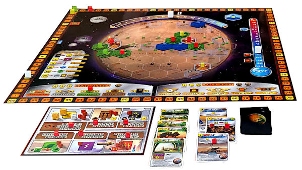 Terraforming Mars lautapeli - pelilauta