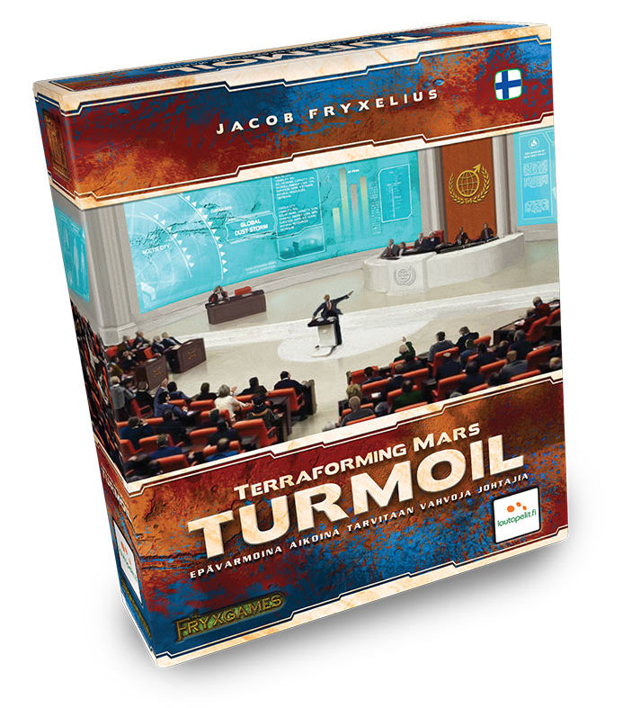 Terraforming Mars - Turmoil peli edullisesti HyväPeli.fi:stä. Hinta: 19,70 €. Tuoteryhmä: Lautapelit ja seurapelit.