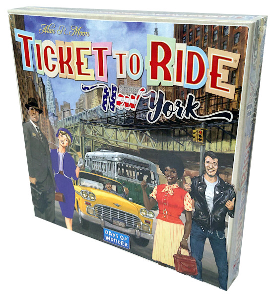 Ticket to Ride New York peli edullisesti HyväPeli.fi:stä. Hinta: 17,90 €. Tuoteryhmä: Lautapelit ja seurapelit.